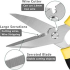 Utility Scissors Heavy Duty  Sharp All Purpose 8 apos  apos  Yellow 