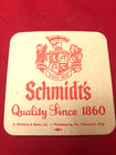 Lot Of 50 Vintage Schmidt s Of Philadelphia 2 Sided Beer Coasters New Old Stock