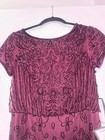     New With Tags Size 4 Adrianna Papell Plum Beaded Evening Gown Never Worn   