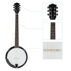 6 String Banjo Right Handed W  Closed Back 24 Brackets Head   Maple Neck