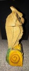 Vintage Book Of Knowledge Cast Iron Owl Turns Head Mechanical Coin Bank 8  Bin