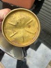 Vintage Brass Carbide Miner   s Lamp Usa Reflector Cap Lamp Justrite Style