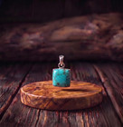 Sterling Silver Womens Turquoise Gemstone Pendant Handmade 925 Sterling Silver