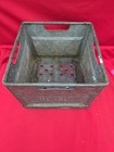 Vtg Pevely Dairy St  Louis Metal Milk Crate Protected By Pinkerton s 10-59 Nice 