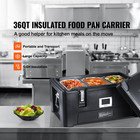 Insulated Food Pan Carrier Catering Dish Box Chafing Dish W  3 Pans 36qt