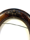 Antique Victorian Era Oval Wood Frame  No Glass   Back  Dark Finish  14  X 12 