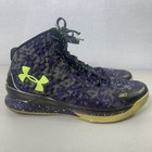 Under Armour Curry One Dark Matter Men   s 13 Sneakers Shoes Camo Black Basketball