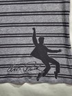 Graceland Elvis Presley Tee Striped Gray V-neck Long Length Xl King Of Rock
