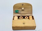 Wwii U s  Military Sewing Kit     Wooden Thread Spools  Buttons  Thimbles  Needles