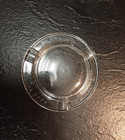 Vintage Mcm 1950s-60s Call For Castle Beer Clear Glass Ashtray  Embossed Letters