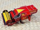 Tin Litho Marx Co-op Combine Tractor Toy Vintage Antique Red Super 12