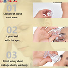 2 Pcs Glass Eye Wash Cup Clear Eye Flush Cup Portable Eye Washing Kit For Eye Ri