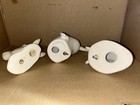 3 Wall Art White Figurines Or Hooks  Ceramic Hippo   Narwhal  1 Resin Unicorn 
