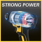 Cordless Impact Wrench 1 2  1000nm High Torque Brushless Drill W  Li-ion Battery