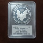 2019-w Proof American Silver Eagle Pcgs Pr70 Dcam First Day Of Issue
