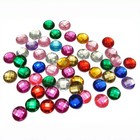200 Acrylic Flatback Round Rhinestone Gems 12mm Flatbacks No Hole Colour Choice
