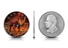 2025 Canada Maple 1oz Fine Silver  9999 Big Five Iron Rhino Limited Mintage 250