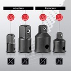 7-pack 3 8  To 1 4  1 2 Inch Drive Ratchet Socket Adapter Reducer Air Impact Set