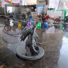 Zombie Dragon - Large 2x2  50mm Base  - Hand Painted D d Mini - 28mm Scale 