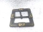 Art Deco Bronze Tone Replacement Center Belt Buckle Sturdy Solid Great
