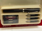 Vintage Sheaffer Calligraphy Set - W Fountain Pen  3 Nibs  4 Colors  Cards   Env