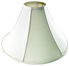 20 X 10 7 Inch Textured Fabric French Classic Lamp Shade Tapered Bell  White