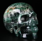 Huge 5 0  Fluorite Carved Crystal Skull  Realistic  Crystal Healing