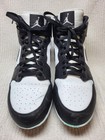 Men s Nike Air Jordan 1 Mid Td 14 5 Molded Football Baseball Cleats Black White