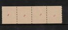 Canada  130 Very Fine Never Hinged Strip Of Four Each With Owners Handstamp