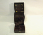 Antique C1850s Mahogany Wood Doctors Medicine Apocathary Chest Locking W  Key
