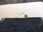 Nwt Diaper Cover Infant Baby Girls Navy Blue   Grey Velvet Ruffled 2 Pc Set 0-3m