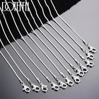 5 10pcs Wholesale 925 Sterling Solid Silver 1mm Snake Chain Necklace For Women