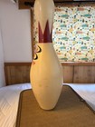 Vintage Brunswick Dura-king Bowling Pin Abc Approved Crown Logo Plastic Coated