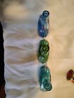 Carnival Glass Wheaton Presidential Decanters Lot Of 3 