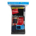 Hanes Men s Value Pack Covered Waistband Boxer Briefs  6 Pack