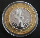 Silver  10 Gaming Casino Token - Hard Rock Hotel In Las Vegas  Nv
