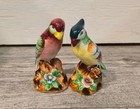 Vintage Parrot Salt   Pepper Shakers 1950s Kitschy Shakers Bird Lovers Kitchen
