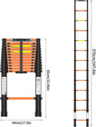 New 12 5ft Telescoping Extension Ladder 330lb Collapsible Multi-purpose