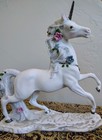 Princeton Gallery    love   s Fancy    Porcelain Unicorn Figurine Handcrafted 1993