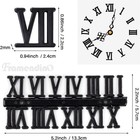 6 Pack Clock Numerals Kit Including Arabic Number And Roman Diy Digital Numbe