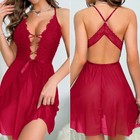 Womens Babydoll Lingerie Chemise Sexy Nightgown Sleepwear Lace Dress Underwire