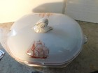 Spode Trade Winds Red 11  L By 8 1 2  W Tureen And 14 1 4  L Under Platter