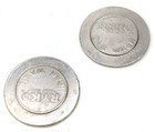2x Lot Vintage Ryko Car Wash Coin Automatic Trade Token 30mm Two Sided Circle