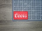 Coors Original Retro Red Vintage Beer Embroidered Iron On Patch 3  X 1 75 