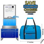17x10x9 United Airline Personal Item Under Seat Inches  Royal Blue