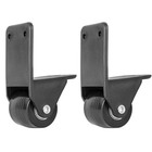 2pcs Luggage Wheels Replacement Universal Trolley Suitcase Bag Fixed Black 