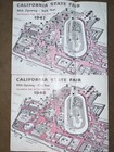 1947    1948 California State Fair Brochure   Map   Sacramento Chevron Issued