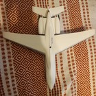 Space Models England Bombardier Net Jet Wooden Airplane 