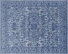 Floral Light Blue Oriental Oushak Hand-tufted 100  Wool Area Rug Carpet