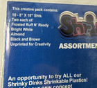New Old Stock Shrinky Dinks  1258-10a Shrinkable Assorted Pk 10 Sheets